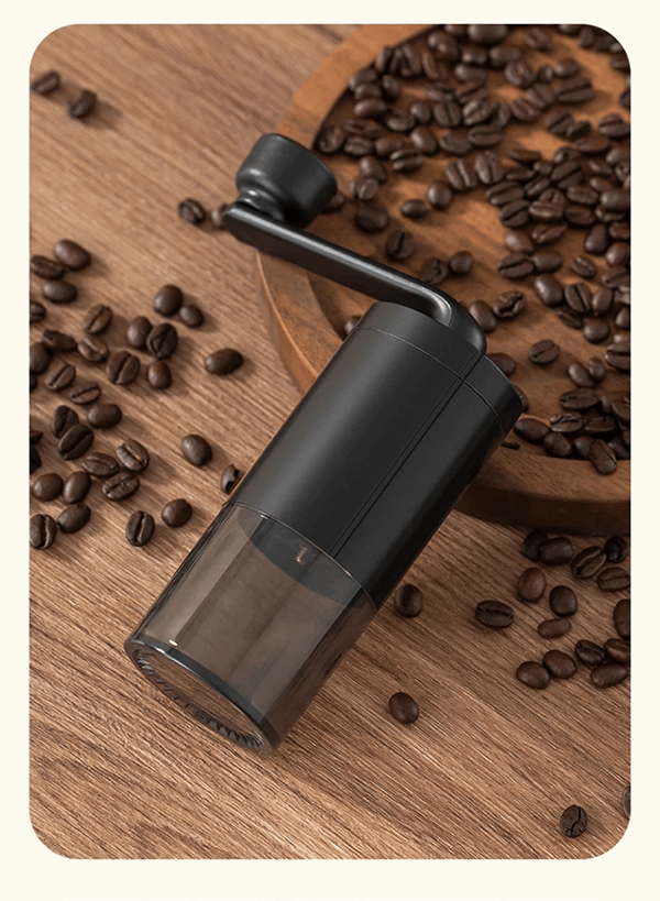 Manual Coffee Grinder – Portable Hand Crank Coffee Mill with Adjustable Coarseness for Home and Travel