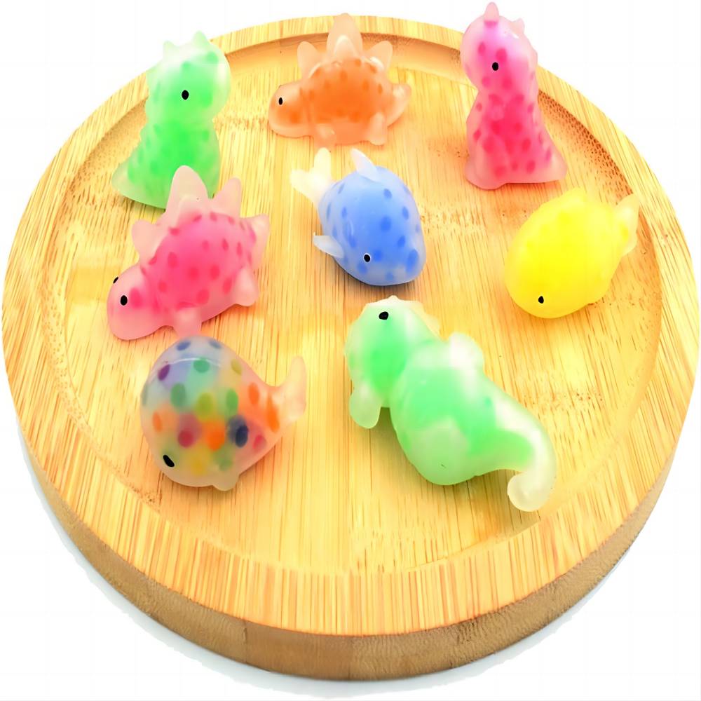 Random Pattern Mochi Toys with Water Beads, Kids Stress Relief Baubles, Party Favors