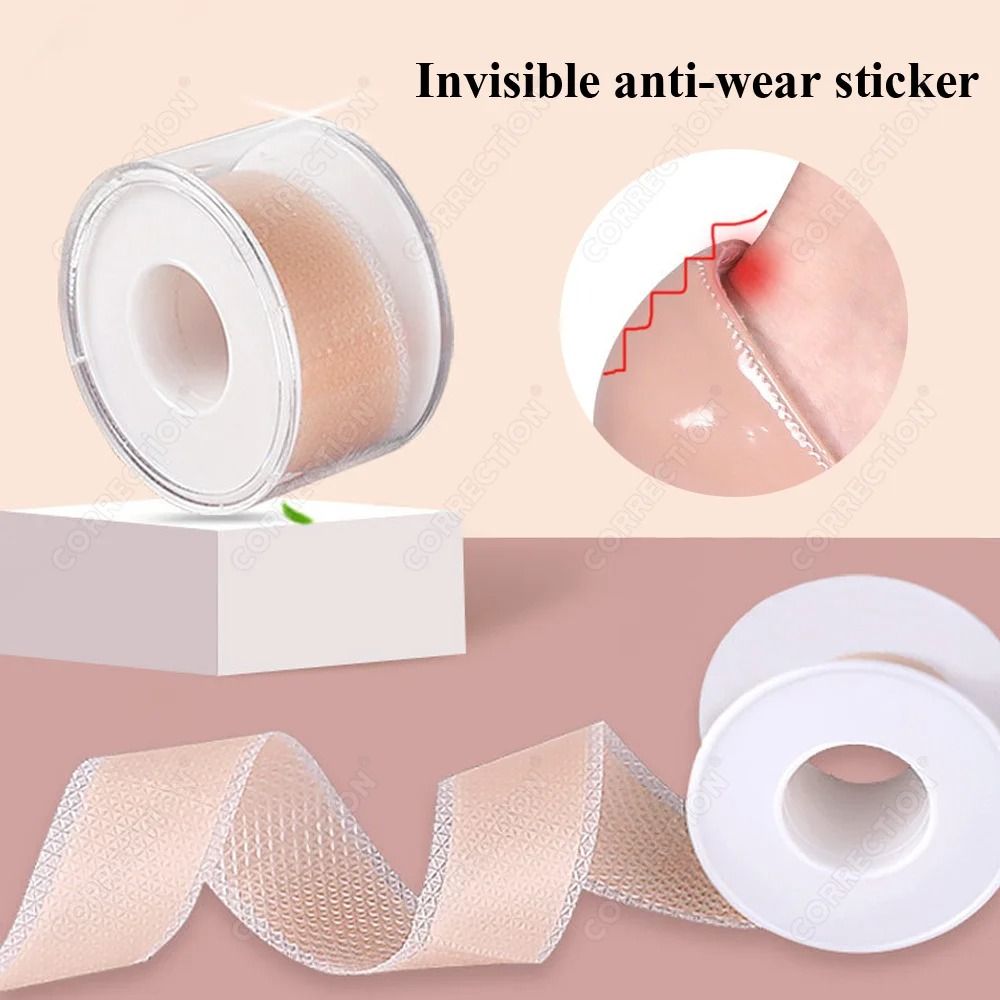 Silicone Gel Heel Insole Grips for Comfortable Shoe Fit and Support