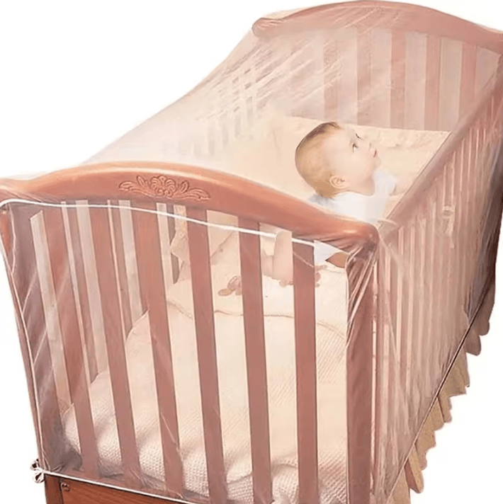 Foldable Baby Crib Mosquito Net Canopy – Breathable Full-Cover Protection (53 by 24 by 35 inches)