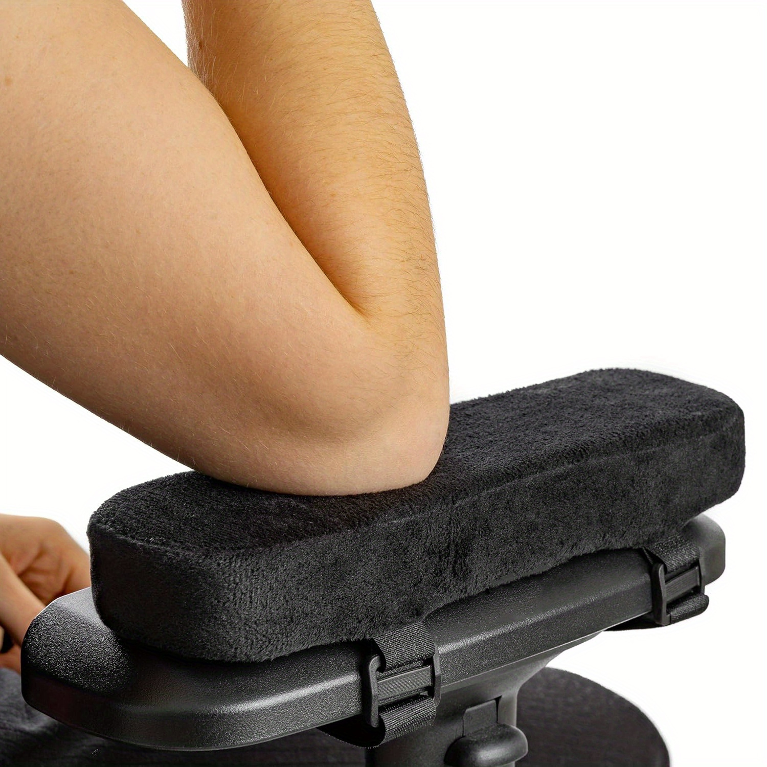 Office Chair Memory Foam Armrest Pads, Elbow Support Cushion, Pressure Relief, Universal Fit Desk Chair Covers