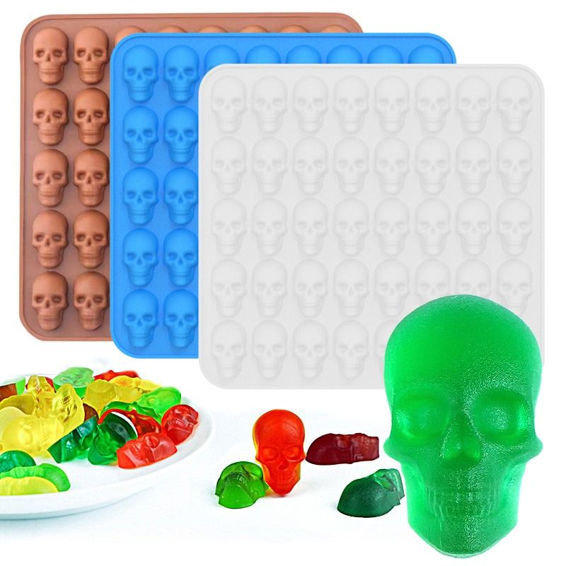 Pumpkin Skull Silicone Ice and Baking Mold