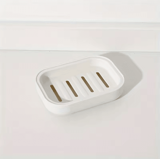 Double Layer Travel Soap Box with Drain Tray for Clean & Dry Storage