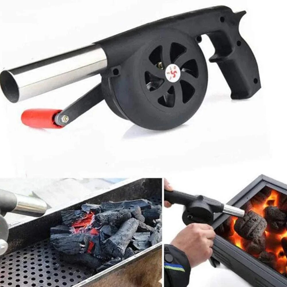 Portable Manual BBQ Fan for Outdoor Grilling | Air Blower for Barbecue & Picnic