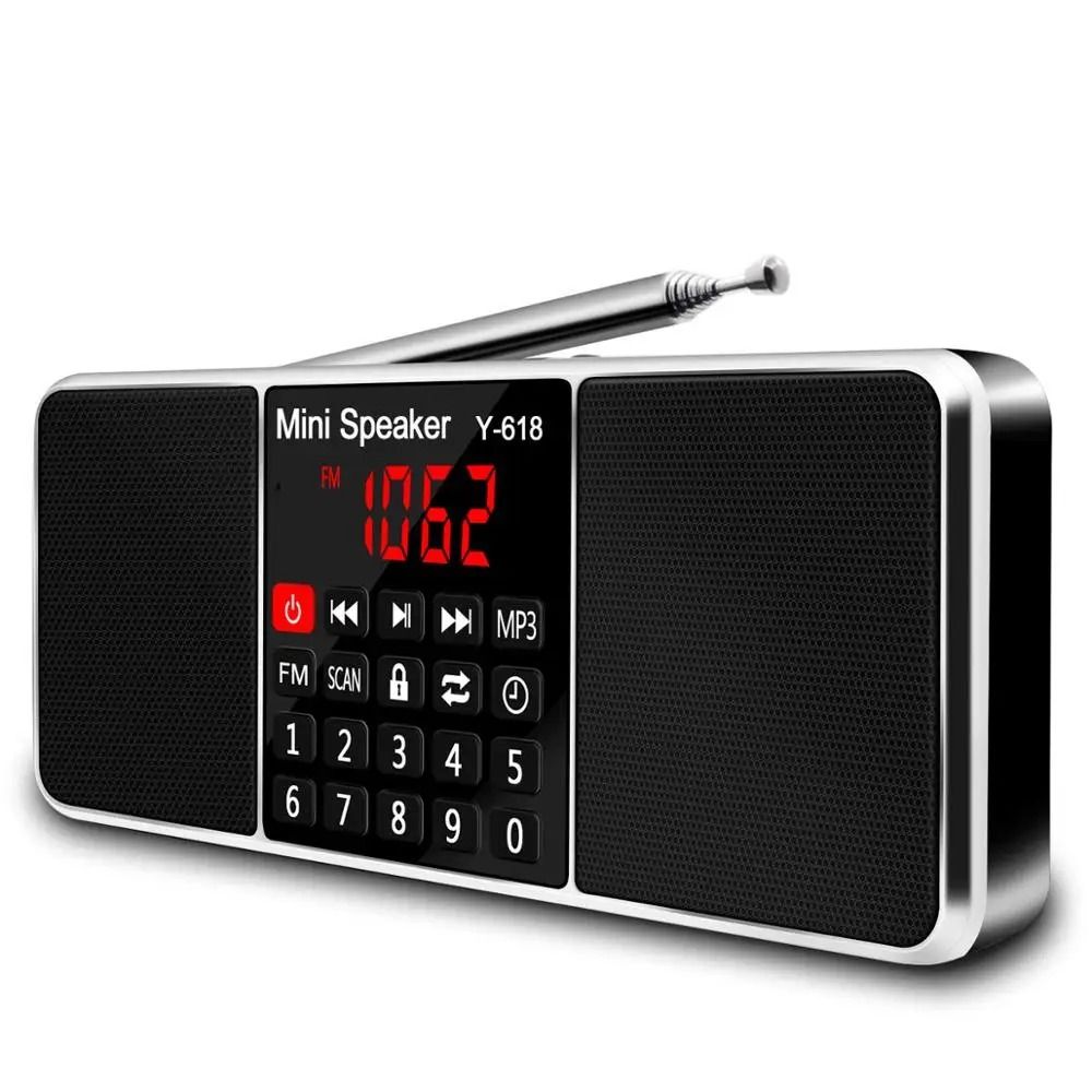 Lefon Digital FM Radio Receiver with MP3 Player and LED Display