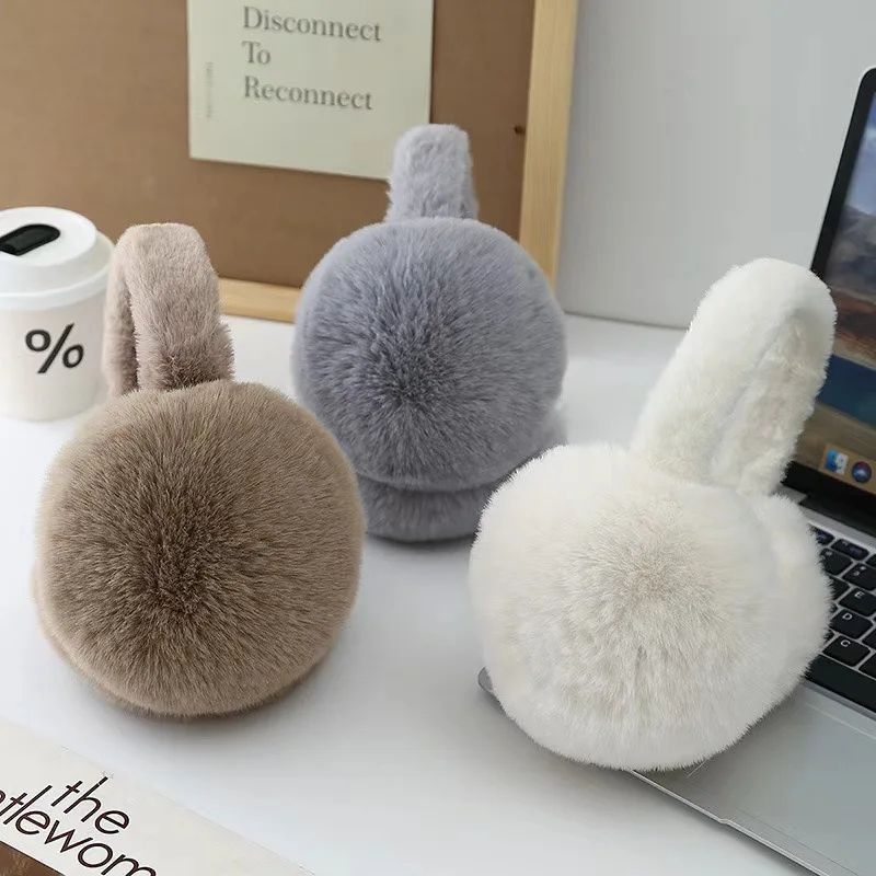 Foldable Plush Winter Ear Protectors for Kids