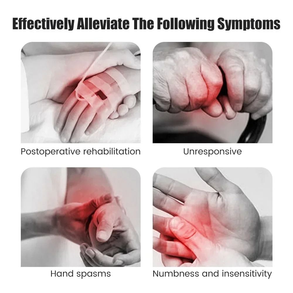 Left and Right Hand Finger Rehabilitation Glove for Stroke and Hemiplegia Therapy