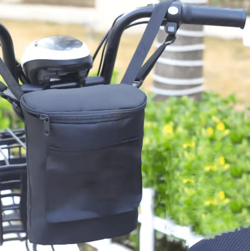 Motorcycle Handlebar Storage Bag Large Capacity Front Zipper Bike Pouch