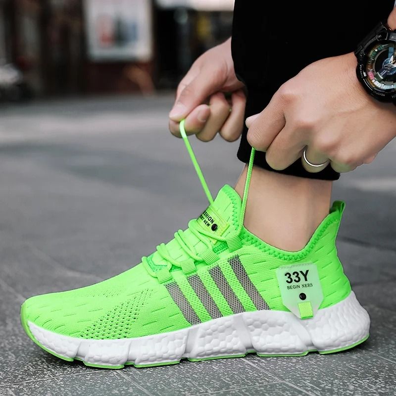 Mens Breathable Mesh Lightweight Walking and Running Sneakers
