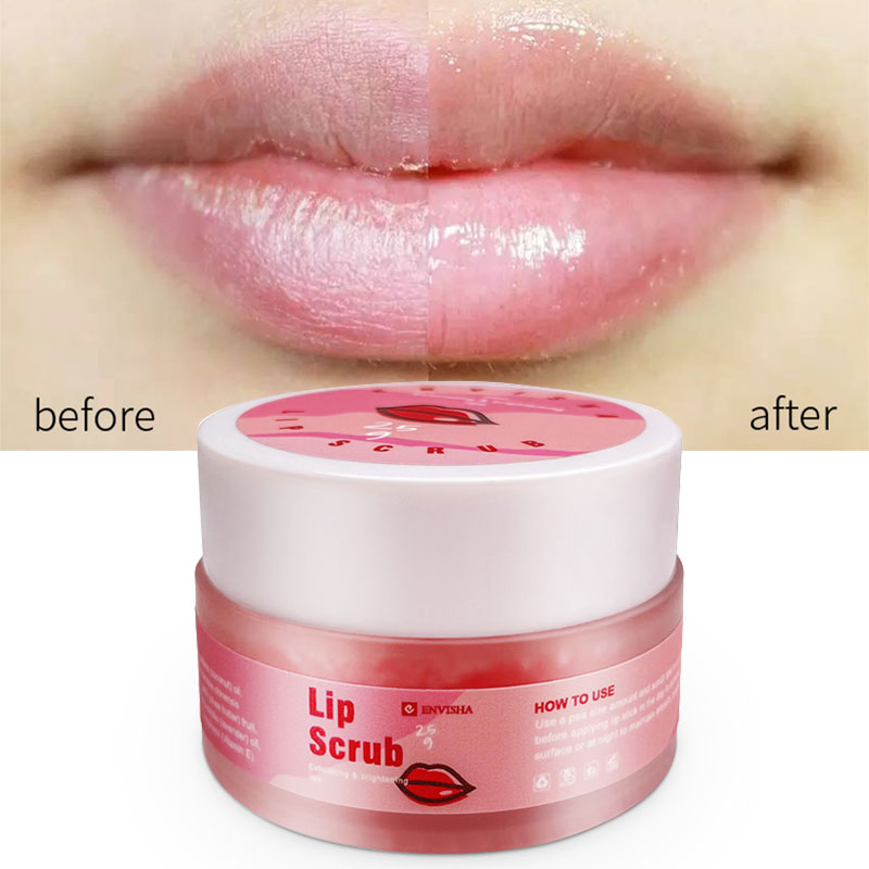 Moisturizing Sugar Lip Scrub Cream Exfoliating, Organic Mint Lip Care, Face Skin Care Nourish Smooth Beauty Treatment