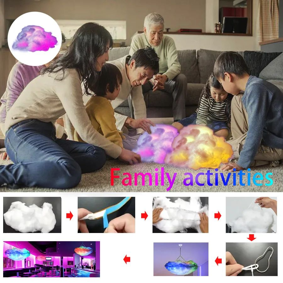 39.3 inch 3D Thunder Cloud LED Ambient Light