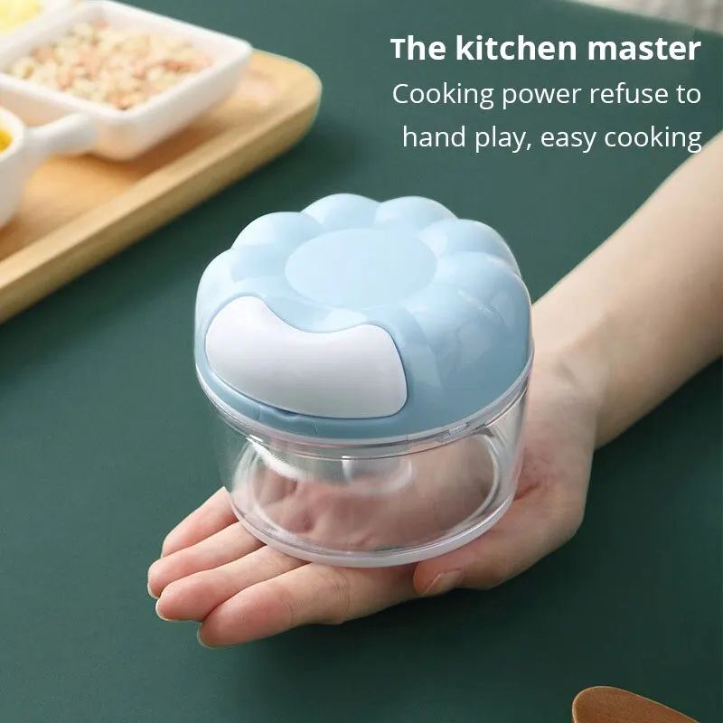 SwiftPull Manual Garlic Chopper – Hand Pull Food Chopper & Garlic Mincer