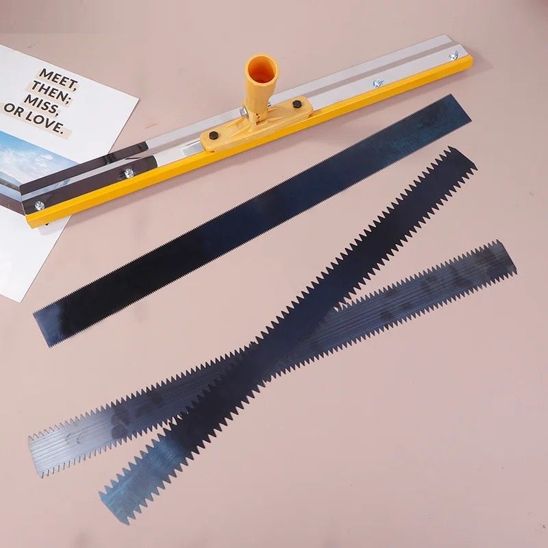 Self Leveling Floor Scraper Tool with Adjustable Tooth Heights