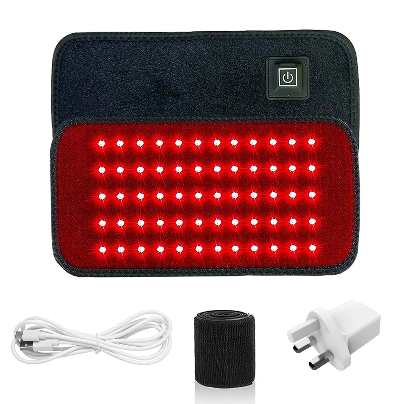Red and Infrared Light Therapy Belt – 60 LED Waist Slimming Wrap with 850nm & 660nm Heat Therapy