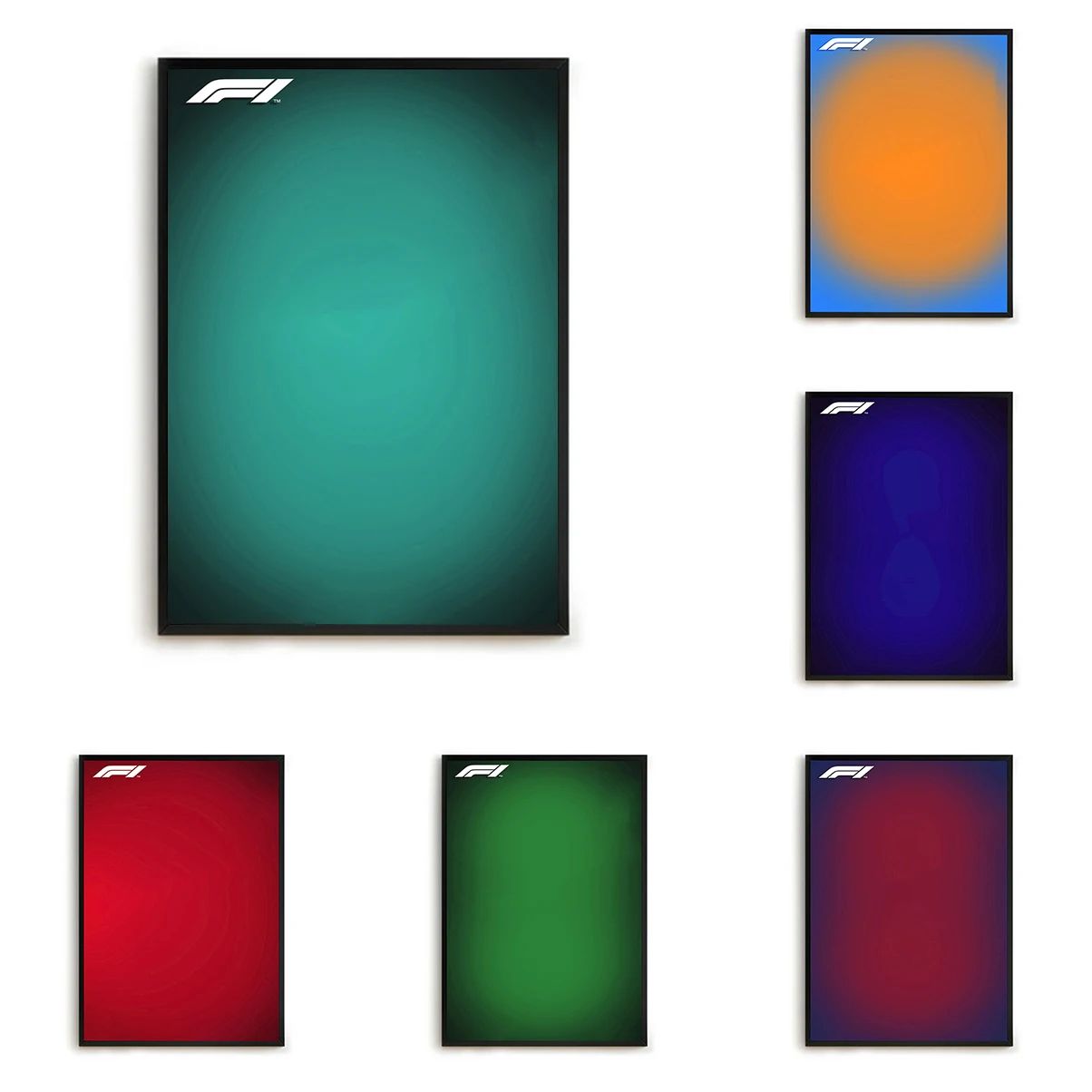 Minimalist Formula 1 Canvas Poster Wall Art