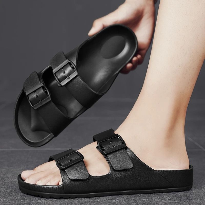 Mens Waterproof EVA Molded Slip-On Slippers