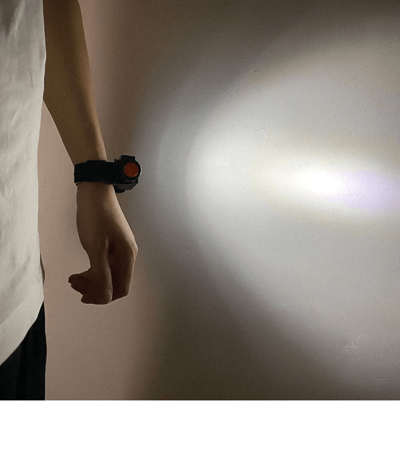 Rechargeable LED Wrist Light Strap for Night Running and Cycling