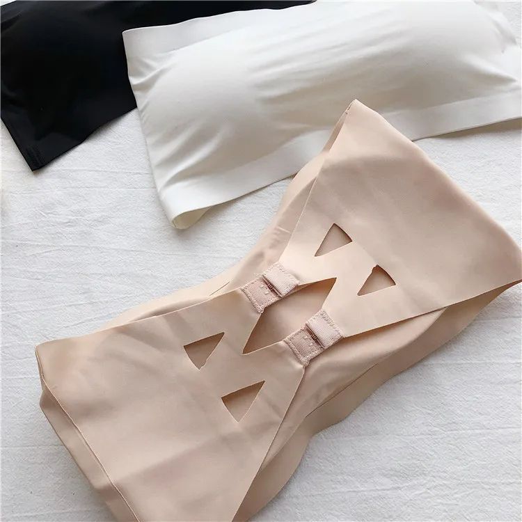 SilkyAir Ice Silk Strapless Seamless Tube Top Bra