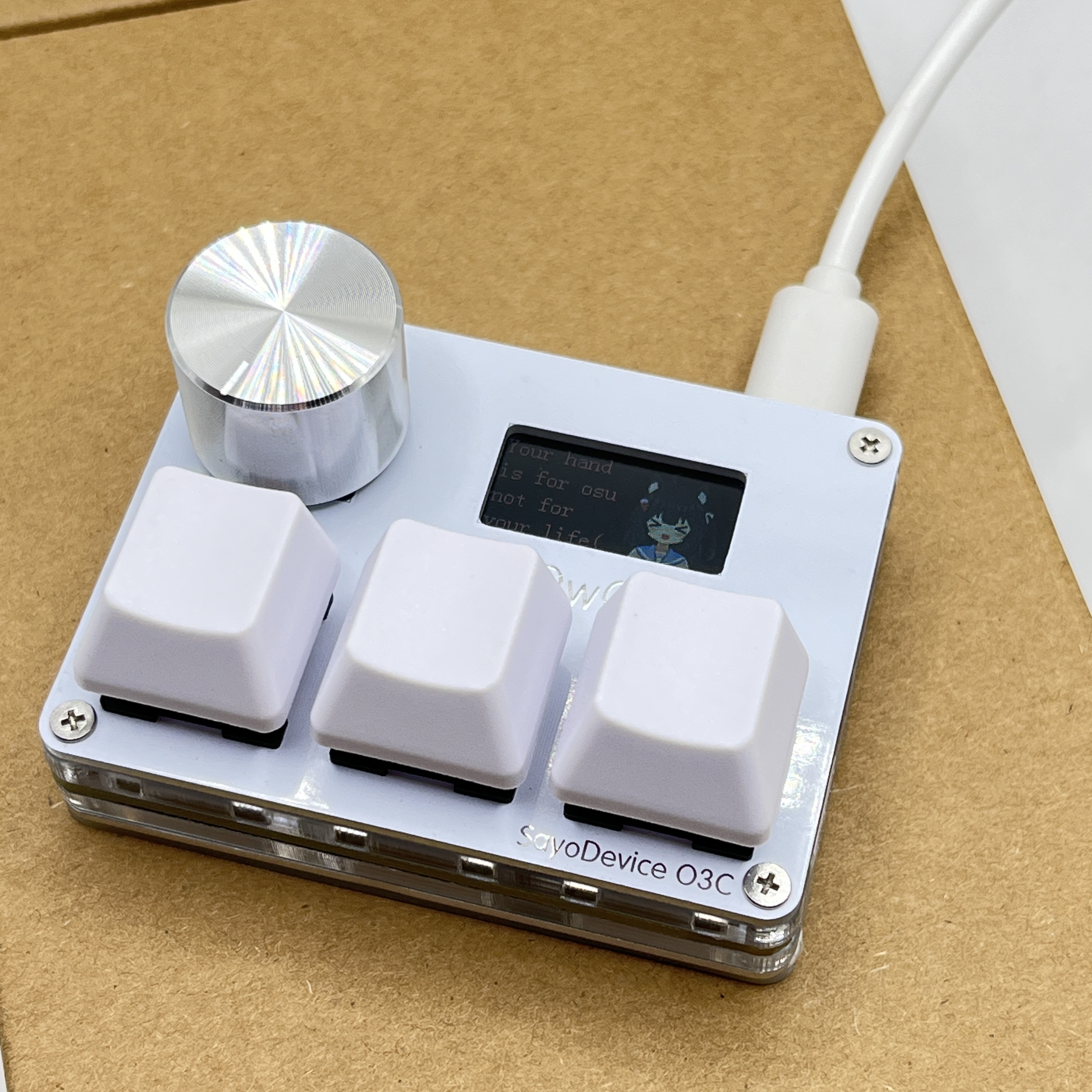 Magnetic Pink Switches Keyboard, Rapid Trigger Hall Switches with Knob Screen, Copy Paste Shotcut