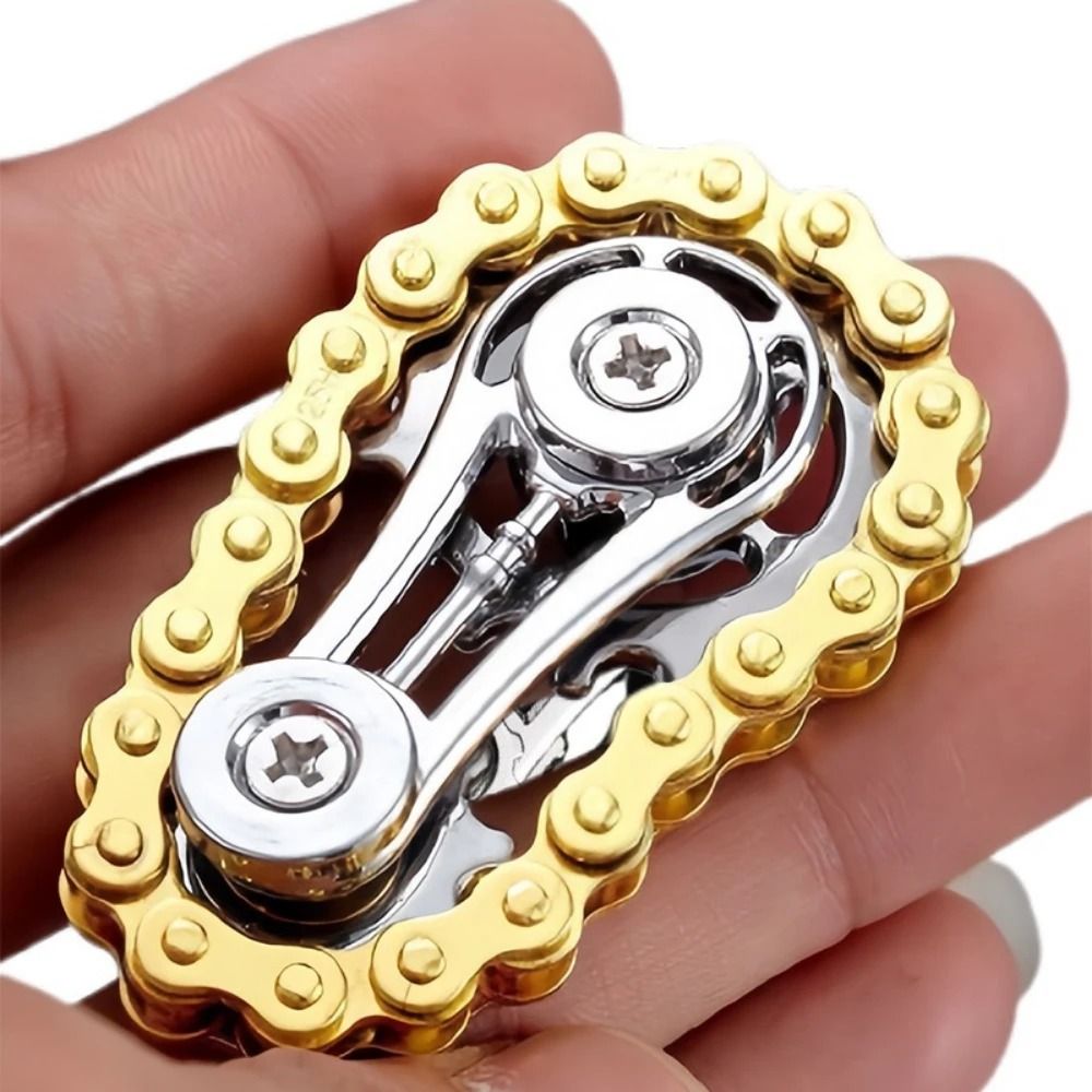 Metal Sprocket Flywheel Fidget Spinner Toy