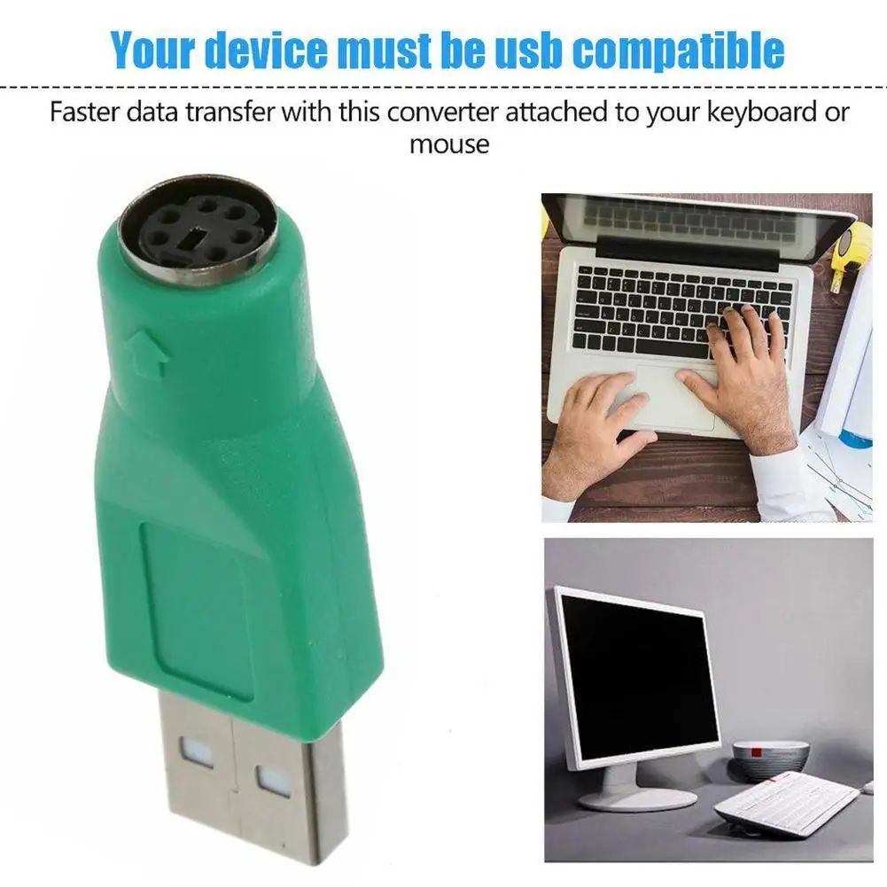 USB to PS2 Keyboard Mouse Adapter