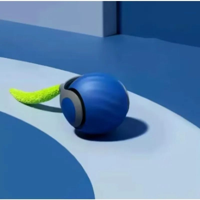 USB Rechargeable Interactive Cat Toy Ball Automatic Smart Cat Toy Rolling Ball with Tail