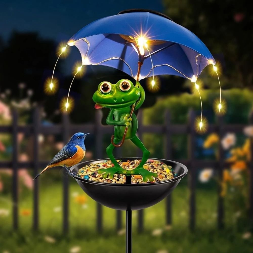 Solar Frog Garden Stake Light