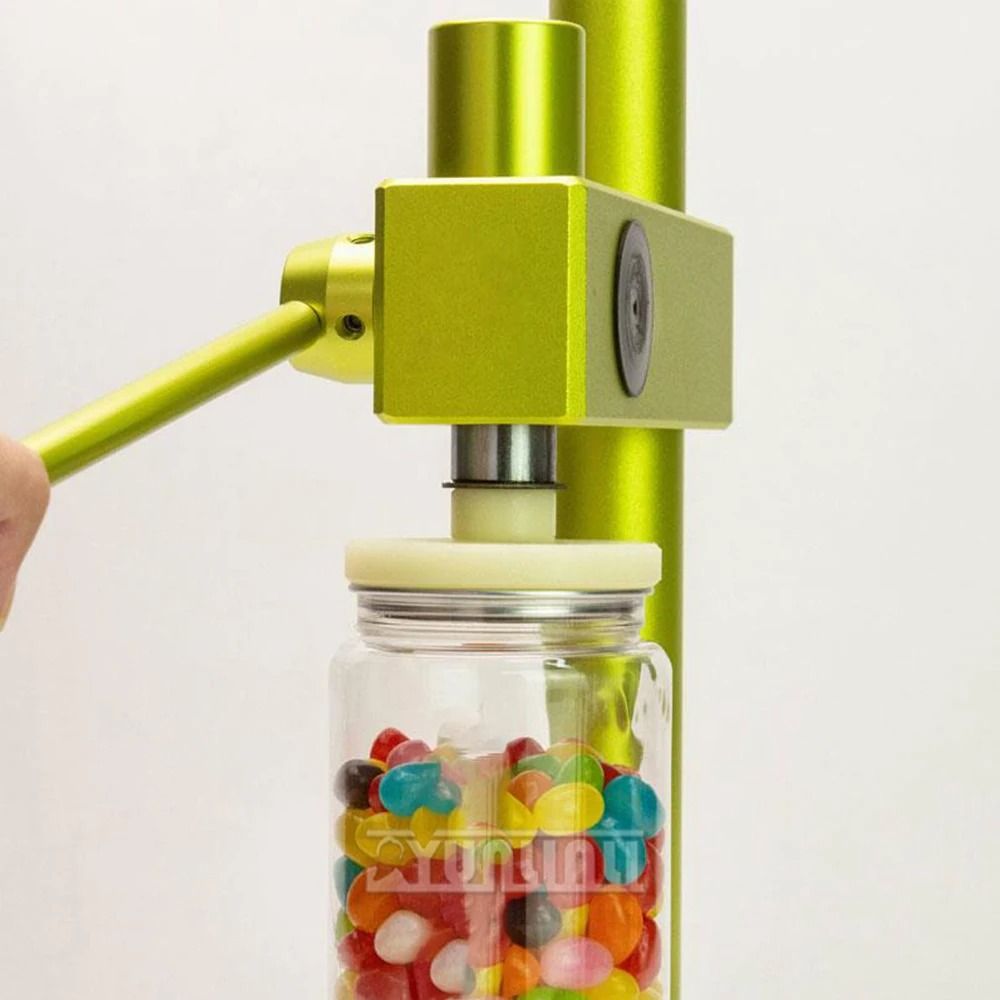Commercial Bottle Sealer Manual Can Sealing Machine PET Food Beverage Soda Packer Disposable Can With 100pcs Bottle