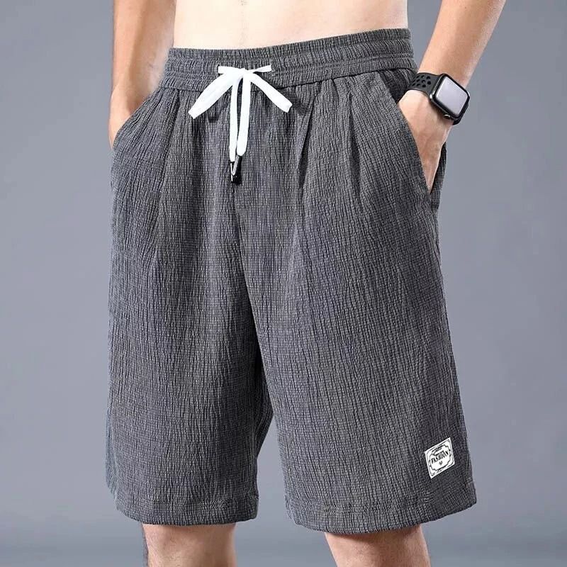 Ice Silk Sports Shorts | Ultra-Thin Breathable Casual Cropped Pants