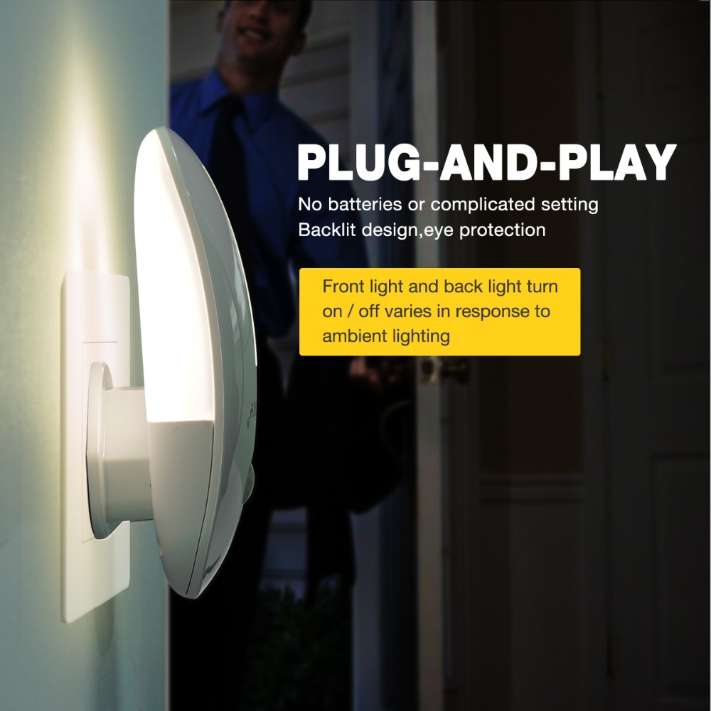 Motion Sensor LED Night Light for Hallway, Pathway, and Bathroom