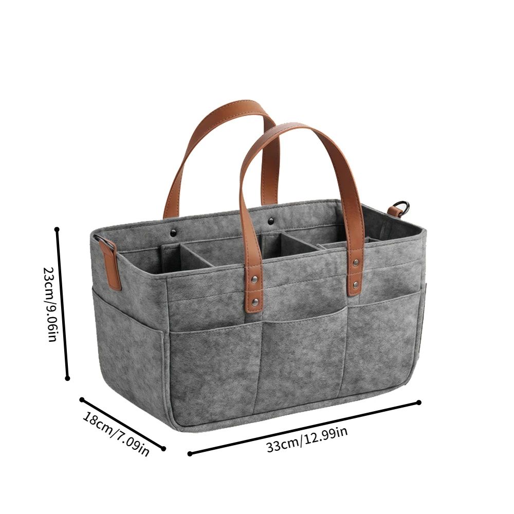 Large Capacity Felt Diaper Tote Bag