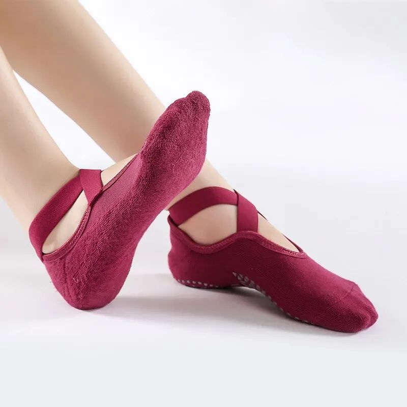 Women Non-Slip Pilates Socks – Breathable Grip Yoga & Barre Socks