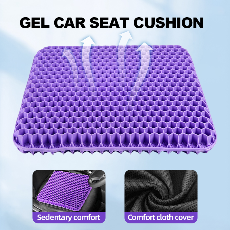 Summer Breathable Gel Seat Cushion, Home Office Wheelchair Chair Cars Honeycomb Design
