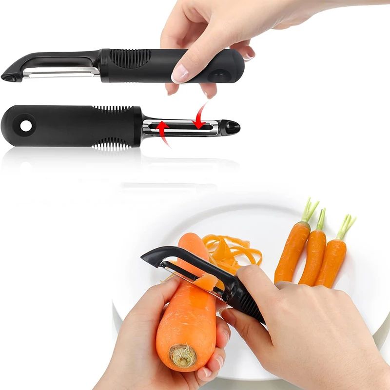 Precision Glide Swivel Vegetable Peeler – Stainless Steel Potato & Apple Peeling Tool