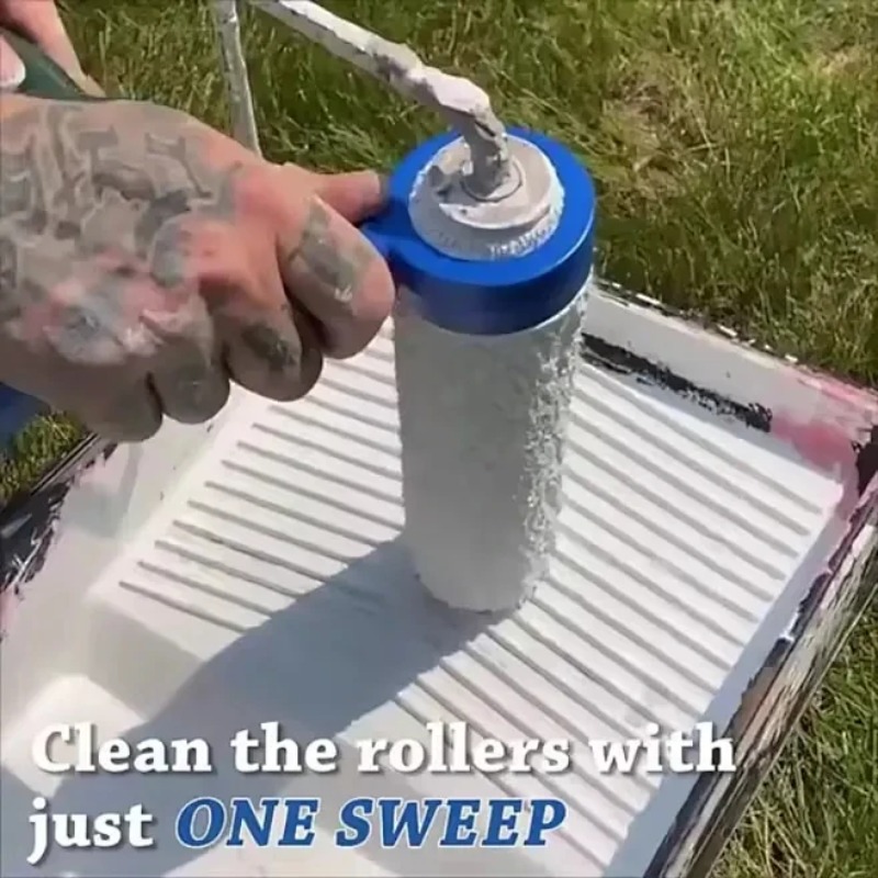 Paint Roller Spinner Brush Cleaner for Cleaning Sleeve, Super Easy Clean Tools