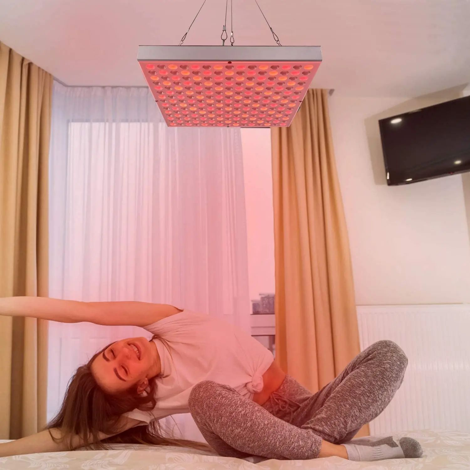 Red LED Light Therapy Panel, Deep Red and Near Infrared LED, Effective Pain Relief & Skin Collagen Boost