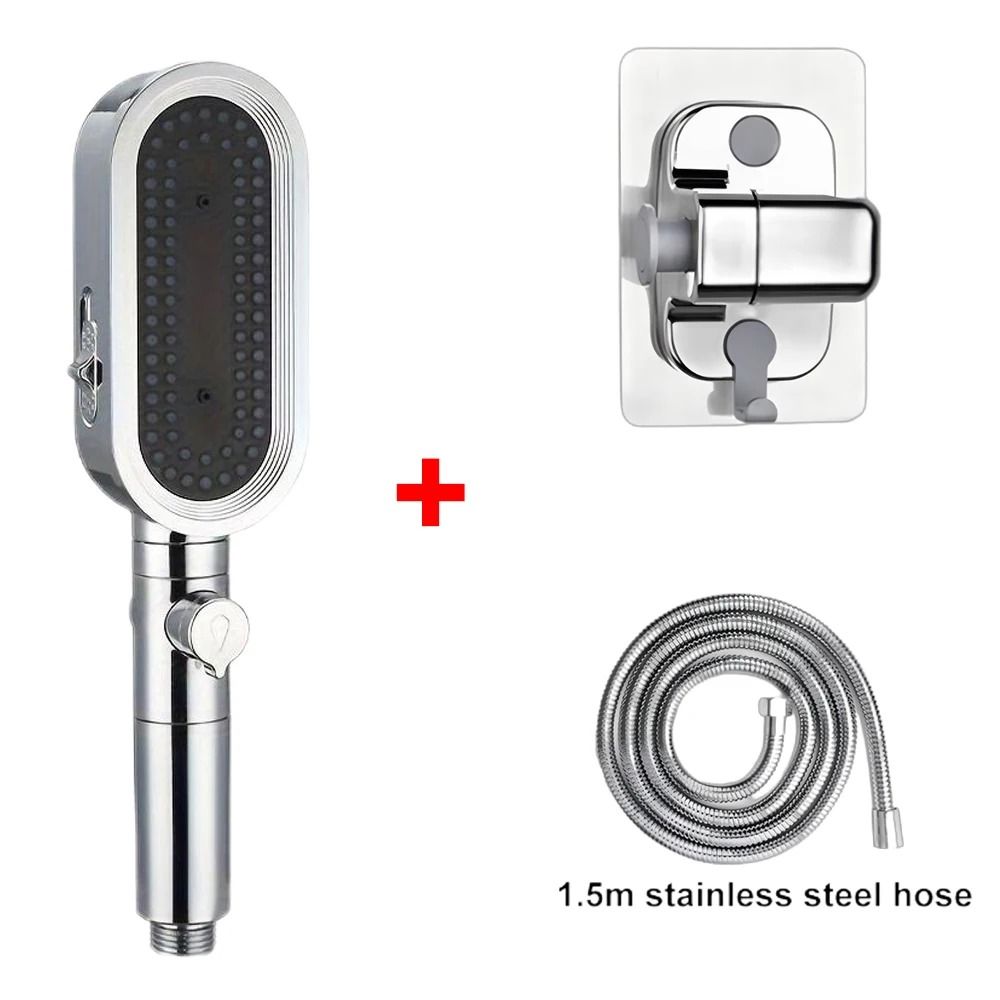 3 Modes Powerful Handheld Shower Head Anti-Clogging and Anti-Limescale Flexible Bath Head