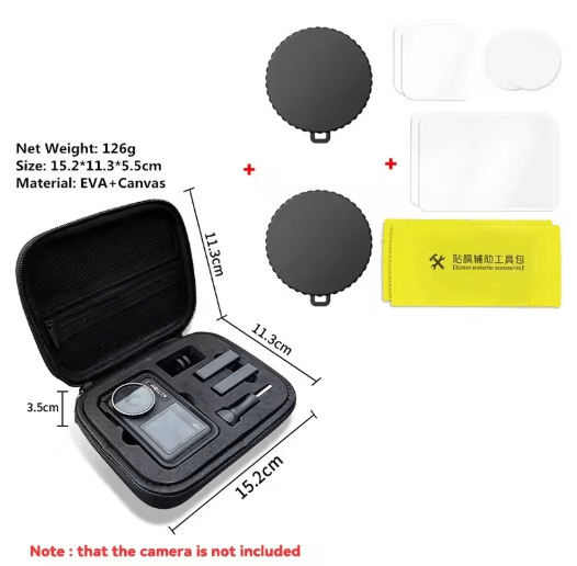 LensGuard Silicone Camera Lens Dust Cover Set for DJI Osmo Action Series