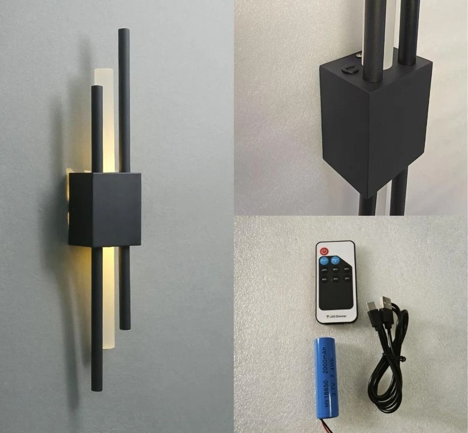 Modern Acrylic Wall Lamp with LED Remote Control