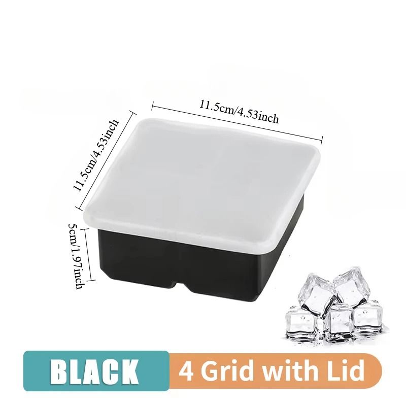 Silicone Ice Cube Molds Reusable Cocktail Freezer Tray