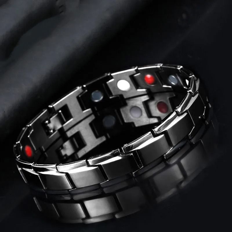 8.46in Magnetic Stainless Steel Bracelet for Men