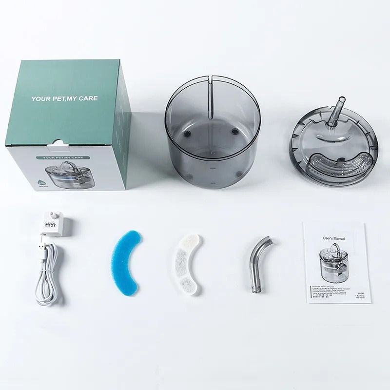 Automatic Cat Water Fountain Quiet Pet Water Fountain with Fresh Water Circulation