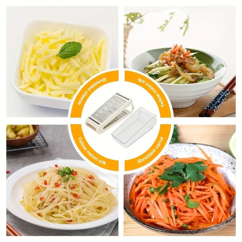 Cheese Box Grater and Handheld Grater Set