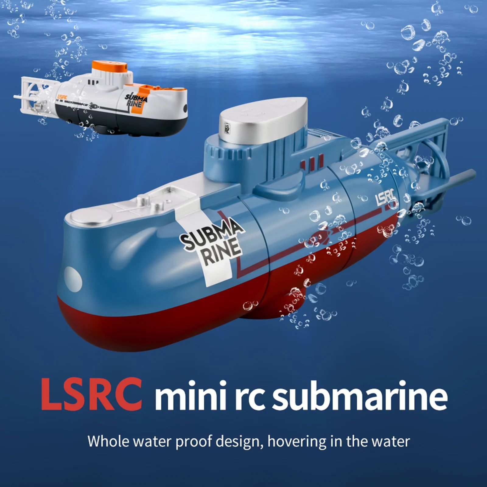 Waterproof Mini RC Submarine Remote Control Diving Boat Simulation Toy Model, Perfect Gift for Kids, Boys and Girls