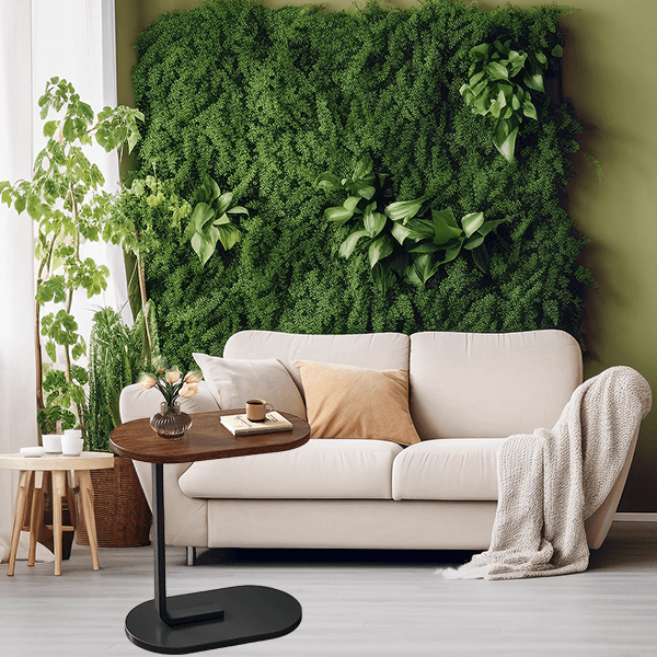 Adjustable Height Modern Laptop Table, 360° Rotating C-Shaped Side Table, Perfect for Sofa