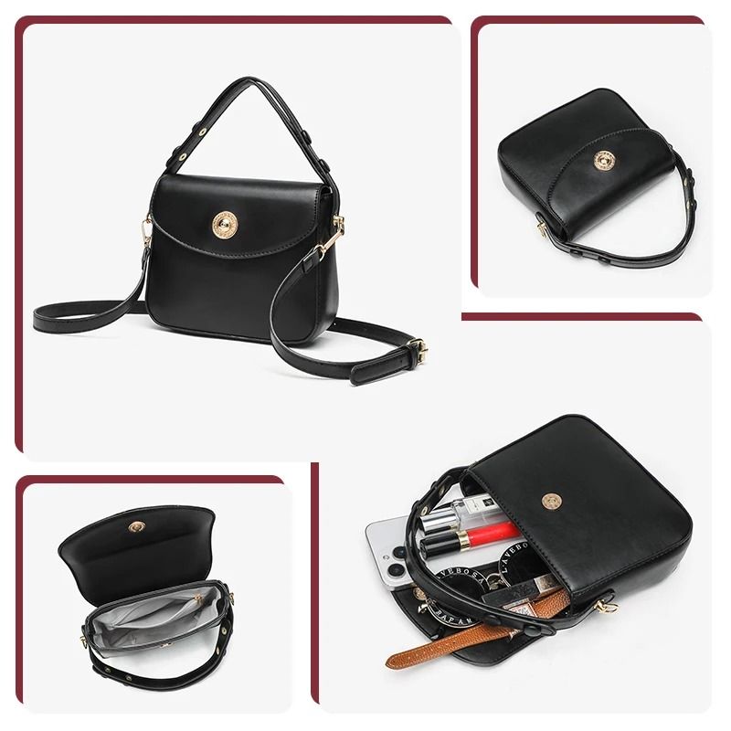 Retro High-End Magnetic Flap Small Square Handbag