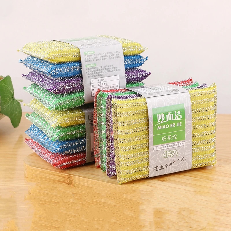 Double-Sided Dishwashing Sponges: Essential Kitchen Cleaning Tool for Pots, Dishes, and Tableware