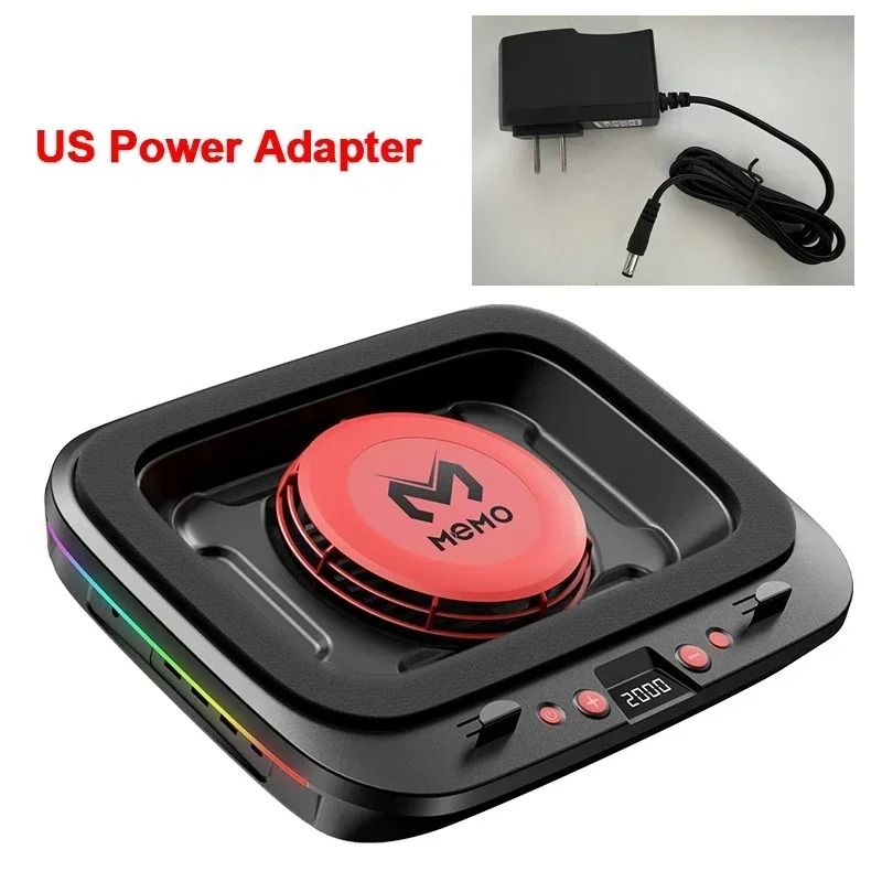 MEMO FL08 Gaming Laptop Cooling Pad Adjustable Laptop Cooler Stand Powerful Fan Cooling Base