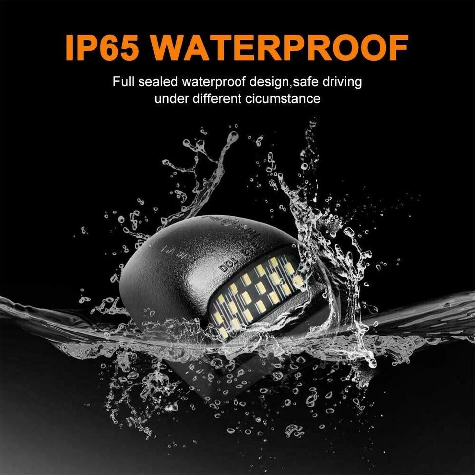LED License Plate Light Lamp OEM Replacement with SMD LED, Waterproof & High Brightness