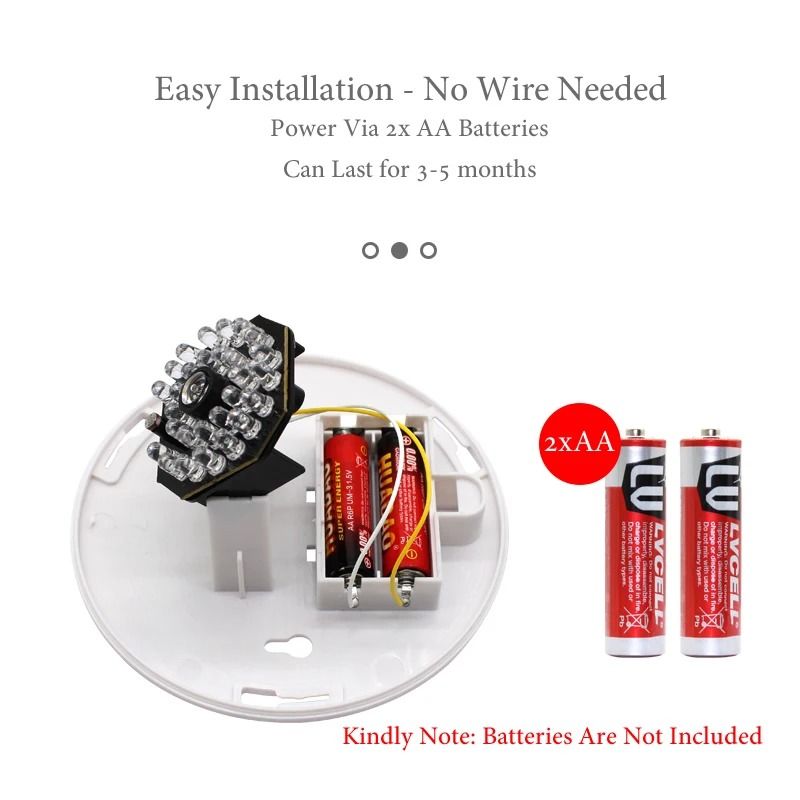 Dummy Dome CCTV Camera with IR LED Night Vision Simulation